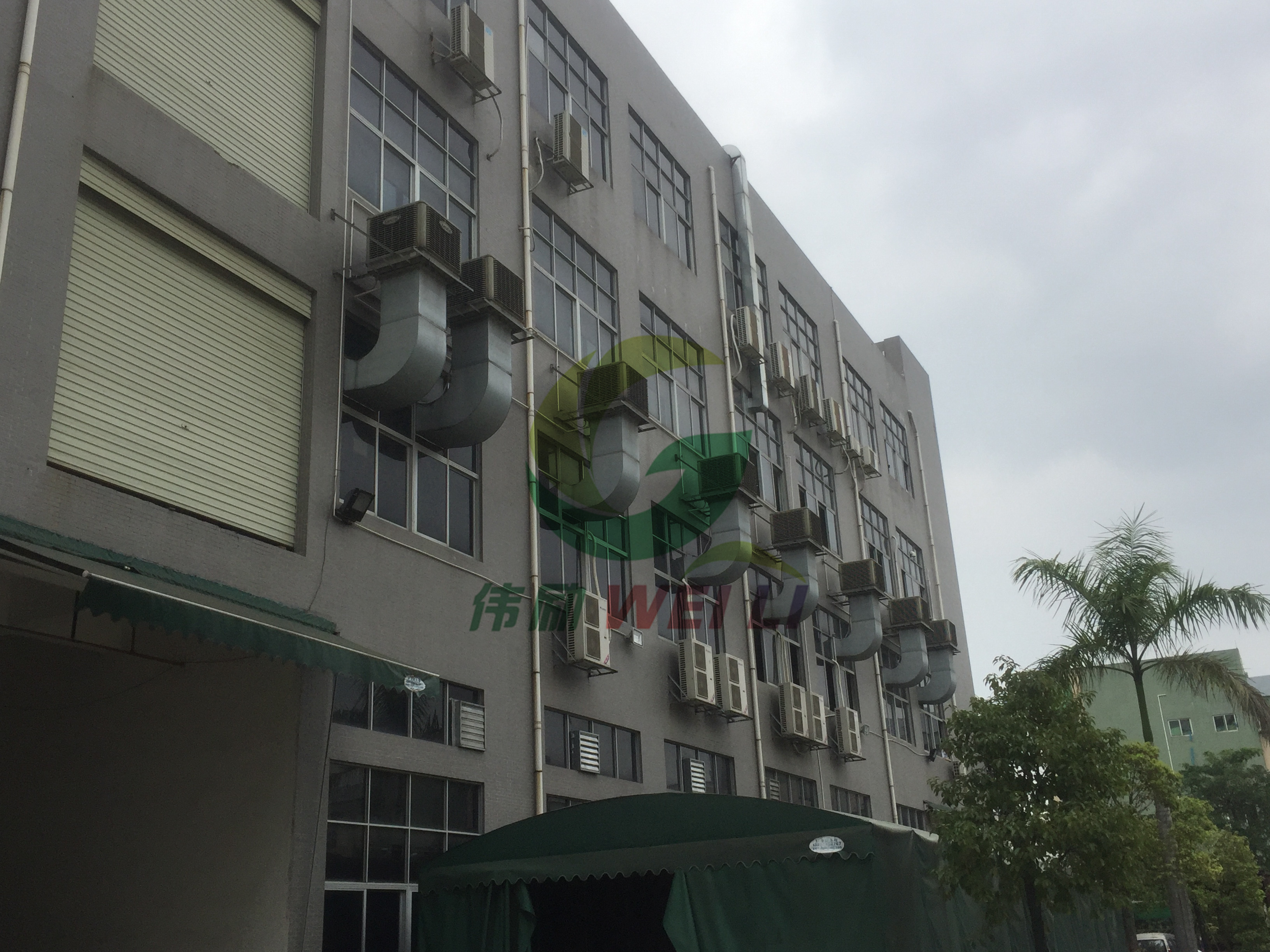 橡胶制品厂房降温设备工程